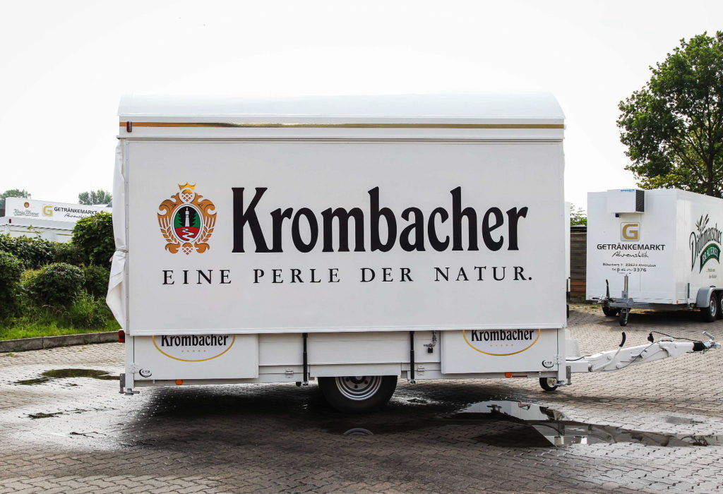 Schankwagen -> Krombacher inkl. Kühlzelle